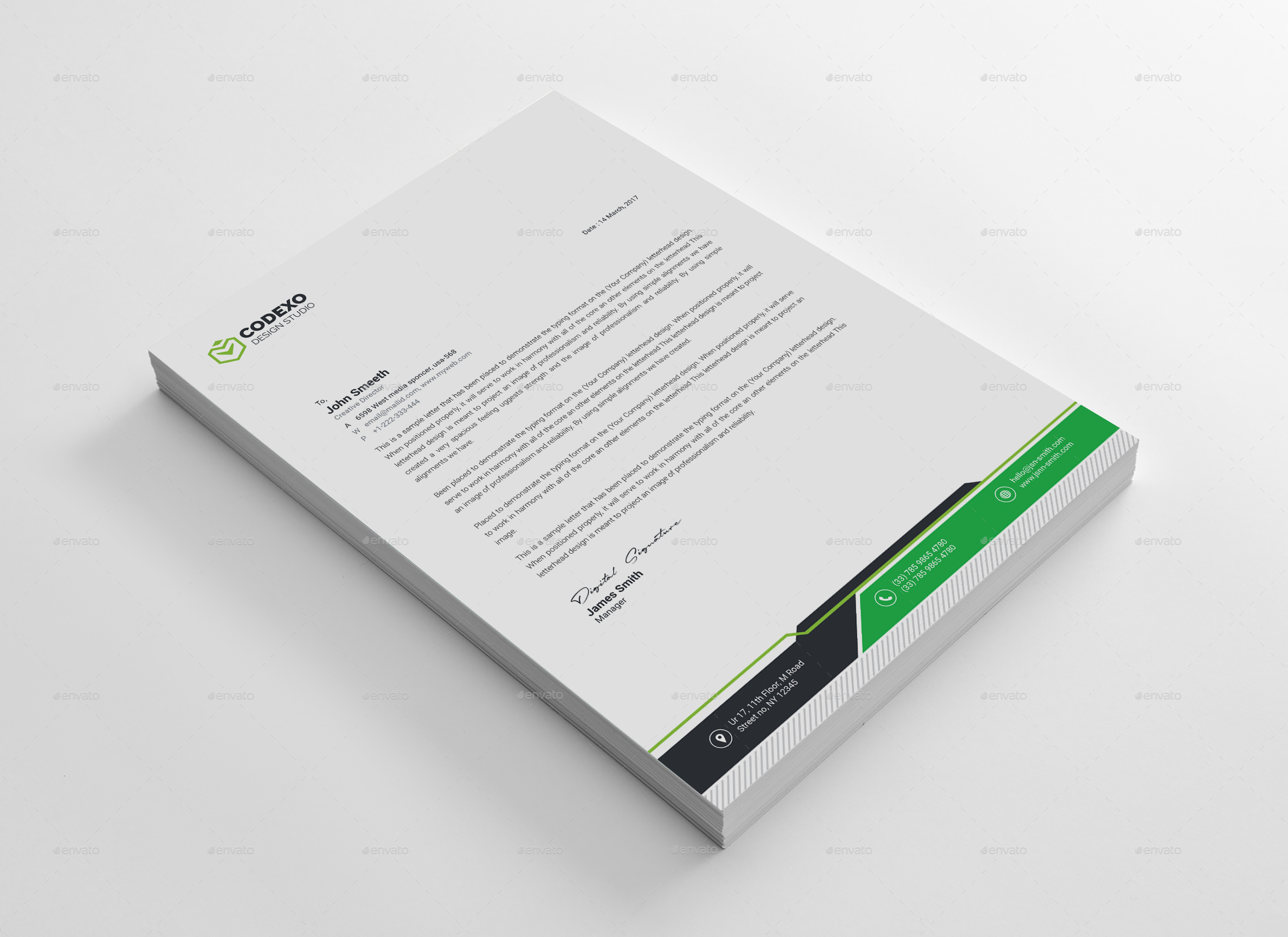 Letterhead Template, Print Templates GraphicRiver
